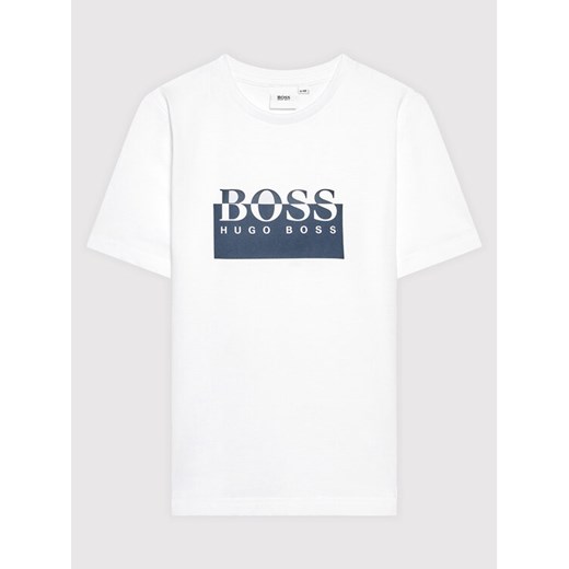 Boss T-Shirt J25L54 S Biały Regular Fit 6Y wyprzedaż MODIVO