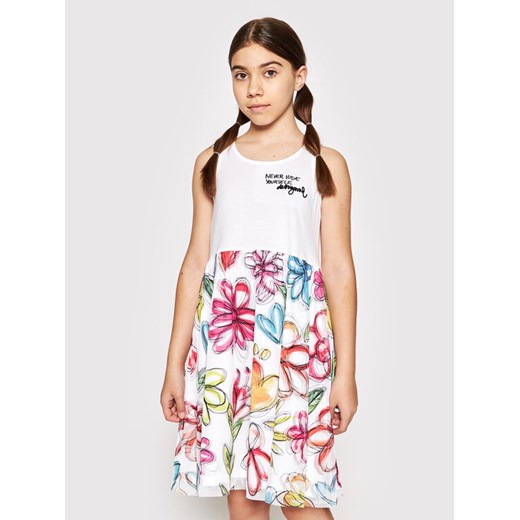 Desigual Sukienka codzienna Laura 21SGVK08 Kolorowy Regular Fit Desigual 3_4Y promocyjna cena MODIVO