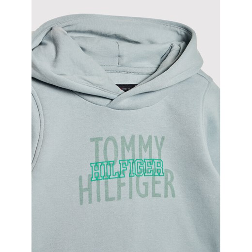 Tommy Hilfiger Bluza Over Print KB0KB07028 M Niebieski Regular Fit Tommy Hilfiger 4Y okazja MODIVO