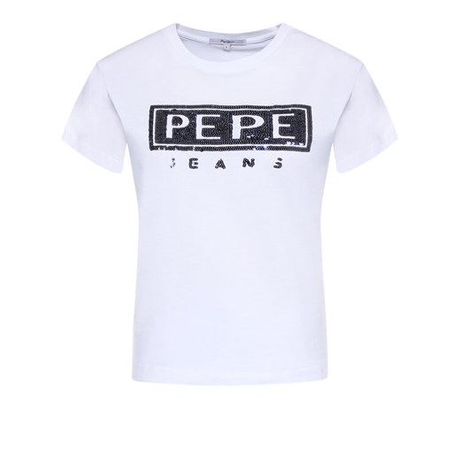 Pepe Jeans T-Shirt Charis PL504443 Biały Regular Fit Pepe Jeans XS okazja MODIVO