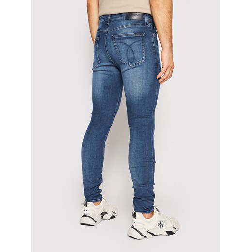 Calvin Klein Jeans Jeansy J30J317796 Granatowy Super Skinny Fit 29_32 okazyjna cena MODIVO
