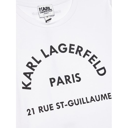 KARL LAGERFELD T-Shirt Z15T59 S Biały Regular Fit Karl Lagerfeld 10Y MODIVO