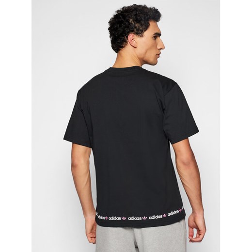adidas T-Shirt Linear Logo Repeat GN7126 Czarny Standard Fit S MODIVO okazyjna cena