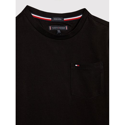 Tommy Hilfiger T-Shirt Essential Pocket KB0KB07081 D Czarny Regular Fit Tommy Hilfiger 10Y MODIVO promocja