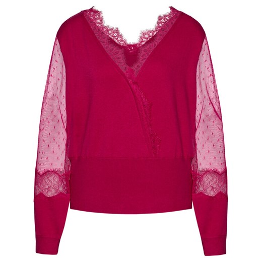 TWINSET Sweter 202TP3381 Różowy Regular Fit Twinset S okazyjna cena MODIVO