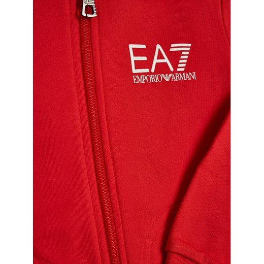 EA7 Emporio Armani Bluza 3HBM52 BJ05Z 1453 Czerwony Regular Fit 4Y okazja MODIVO