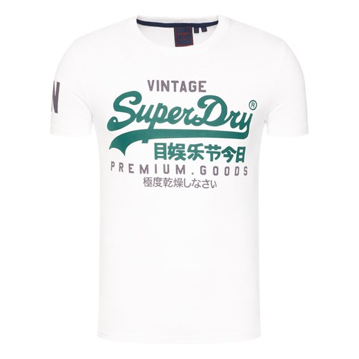 Superdry T-Shirt Vl Ns M1010411A Biały Regular Fit Superdry XXL promocja MODIVO