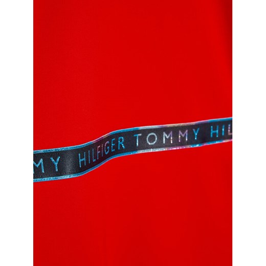 Tommy Hilfiger Sukienka codzienna Punto Tape KG0KG06146 D Czerwony Regular Fit Tommy Hilfiger 14Y okazja MODIVO