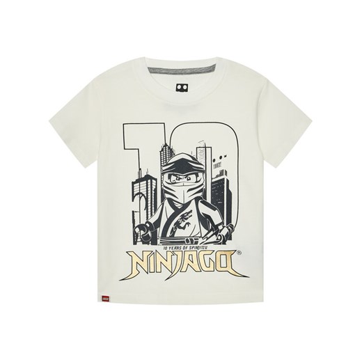 LEGO Wear T-Shirt 12010211 Biały Regular Fit Lego Wear 140 okazyjna cena MODIVO