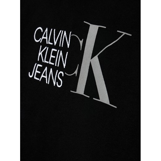 Calvin Klein Jeans Bluza Hybrid Logo IB0IB00799 Czarny Regular Fit 8Y okazja MODIVO