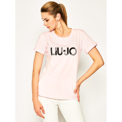 Liu Jo Sport T-Shirt TA0108 J5003 Różowy Regular Fit XS okazja MODIVO