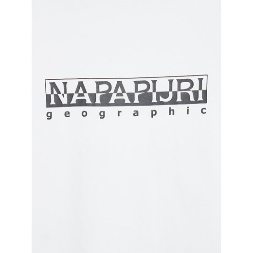 Napapijri Bluzka K S-box NP0A4GEJ S Biały Regular Fit Napapijri 10Y wyprzedaż MODIVO
