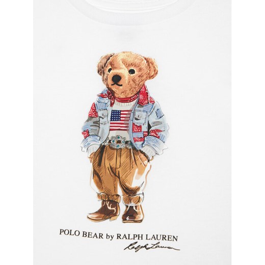 Polo Ralph Lauren T-Shirt Bear 312850649001 Biały Regular Fit Polo Ralph Lauren 6Y wyprzedaż MODIVO