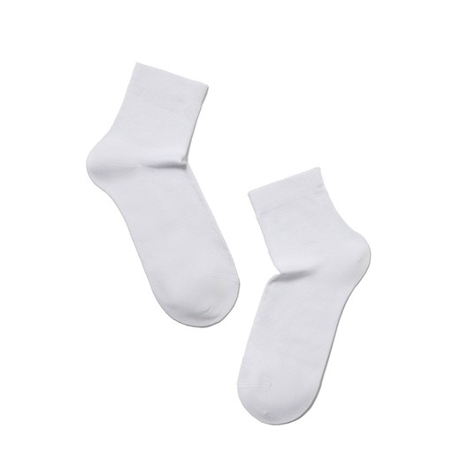 Białe bawełnianie skarpety damskie Classic, Kolor biały, Rozmiar 36-37, Conte ze sklepu Intymna w kategorii Skarpetki damskie - zdjęcie 137652904