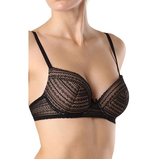 Vintage RB2085 biustonosz push-up, Kolor czarny, Rozmiar 70C, Conte ze sklepu Intymna w kategorii Biustonosze - zdjęcie 137653833