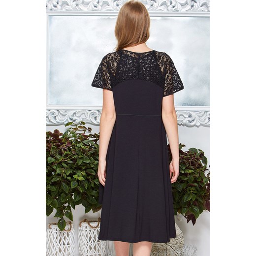 Szlafrok 54/2-163V/1, Kolor czarny, Rozmiar S/M, Miss Fabio ze sklepu Intymna w kategorii Szlafroki damskie - zdjęcie 137656132