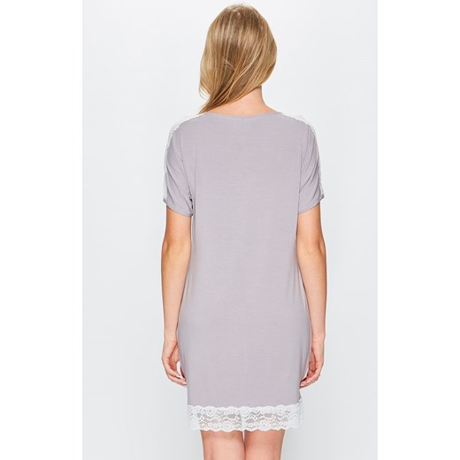 Koszula nocna 62/2-4/3/A69, Kolor szary-wzór, Rozmiar S, Miss Fabio ze sklepu Intymna w kategorii Koszule nocne - zdjęcie 137656274