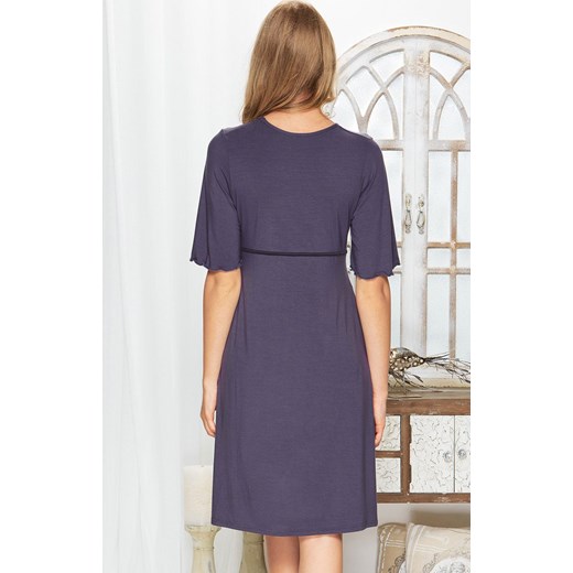 Koszula nocna 63/2-181/077, Kolor fioletowy, Rozmiar M, Miss Fabio ze sklepu Intymna w kategorii Koszule nocne - zdjęcie 137656344