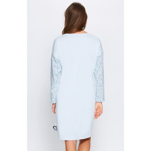 Koszula nocna 66/5-52/16A, Kolor niebieski, Rozmiar S, Miss Fabio ze sklepu Intymna w kategorii Koszule nocne - zdjęcie 137656380