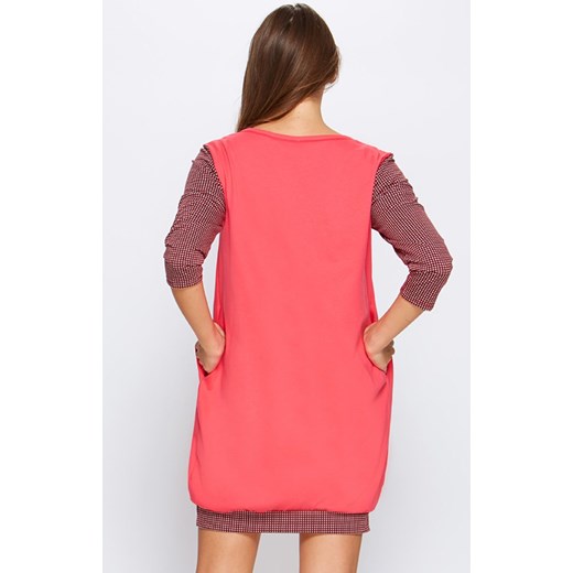 Koszula nocna 66/5-47/514B, Kolor malinowy-wzór, Rozmiar S, Miss Fabio ze sklepu Intymna w kategorii Koszule nocne - zdjęcie 137656382