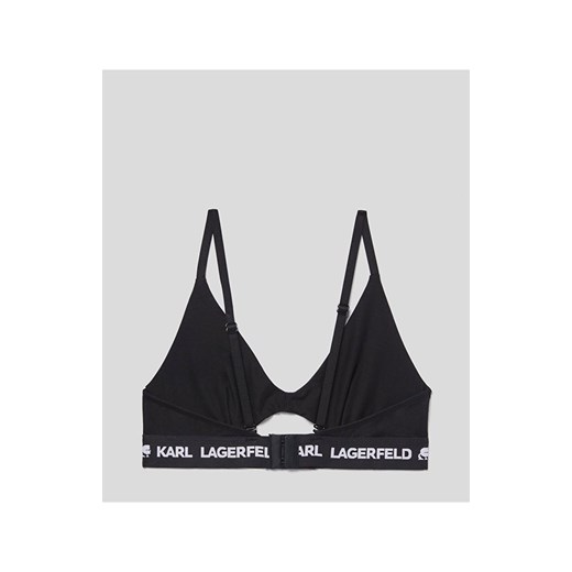 Karl Lagerfeld biustonosz braletka Peephole Logo 211W2101, Kolor czarny, Rozmiar Karl Lagerfeld M wyprzedaż Intymna