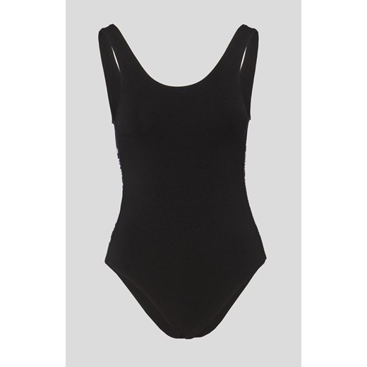 Karl Lagerfeld body Logo 216W2100 slim fit, Kolor czarny, Rozmiar XS, Karl Karl Lagerfeld XS promocja Intymna