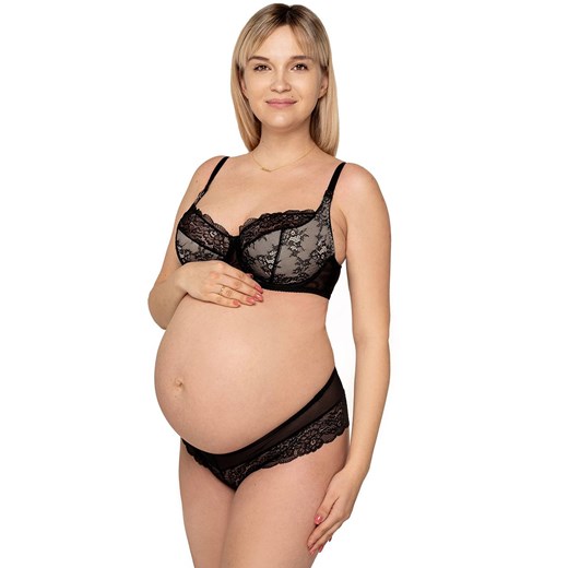 Biustonosz semi-soft usztywniany do karmienia Soul, Kolor czarny, Rozmiar 75C, Momtobe ze sklepu Intymna w kategorii Bielizna ciążowa - zdjęcie 137662274