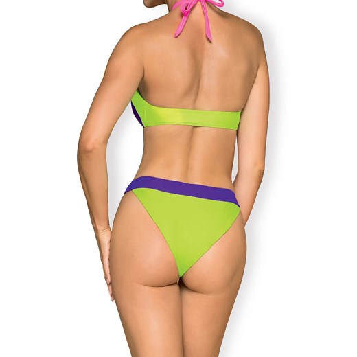 Playa Norte jednoczęściowy neonowy strój kąpielowy, Kolor fioletowo-zielony, Obsessive S okazyjna cena Intymna