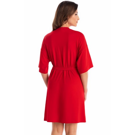 Maddalena szlafrok damski, Kolor czerwony, Rozmiar L, Teyli ze sklepu Intymna w kategorii Szlafroki damskie - zdjęcie 137665160