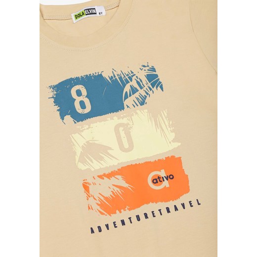 Beżowa T-shirt Hyryllis 146-152 Born2be Odzież