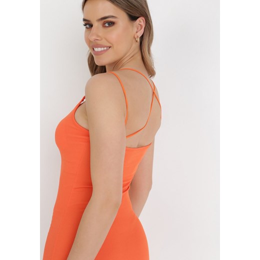 Pomarańczowa Sukienka Phionoe XS Born2be Odzież