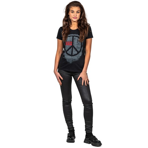 T-shirt damski UNDERWORLD Peace czarny Underworld XL okazyjna cena morillo