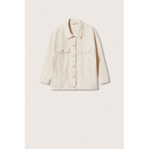 Mango kurtka jeansowa Dafne damska kolor beżowy przejściowa oversize Mango L ANSWEAR.com