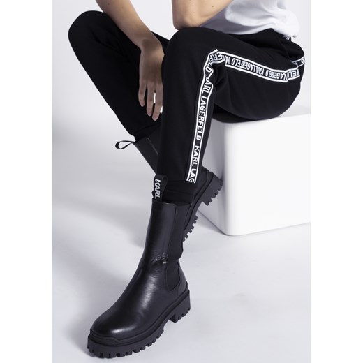 Spodnie dresowe damskie czarne Karl Lagerfeld Double Jersey Karl Lagerfeld XS Sneaker Peeker