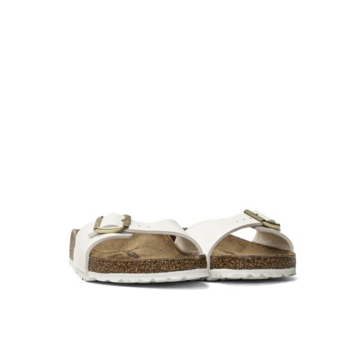 Klapki damskie lakierowane białe Birkenstock Madrid BF 36 Sneaker Peeker