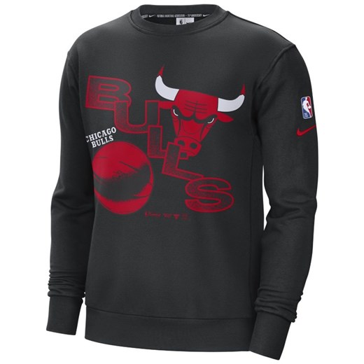 Męska bluza dresowa z dzianiny Nike NBA Chicago Bulls Courtside - Czerń Nike M Nike poland