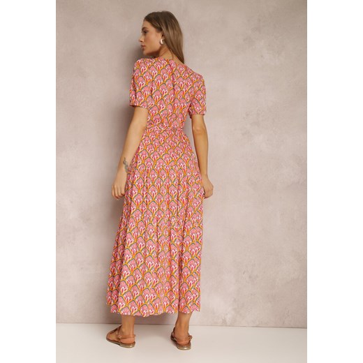 Różowa Sukienka Amarhotis ze sklepu Renee odzież w kategorii Sukienki - zdjęcie 137785044