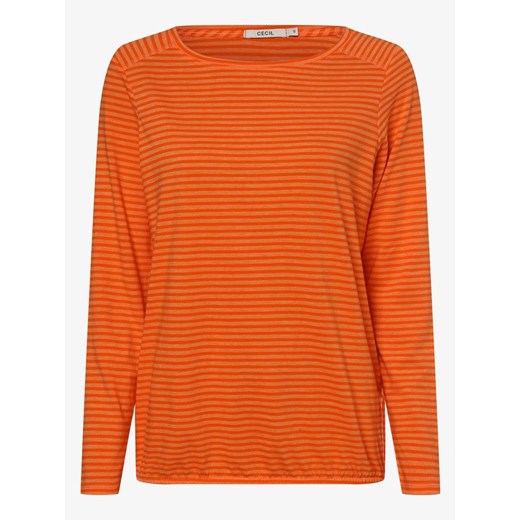 CECIL - Damska koszulka z długim rękawem, pomarańczowy Cecil L vangraaf
