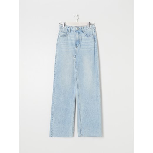 Sinsay - Jeansy wide leg high waist - Niebieski Sinsay 38 Sinsay
