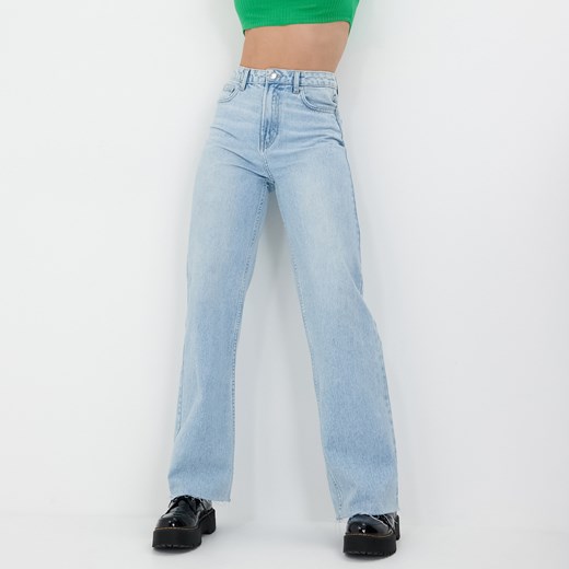 Sinsay - Jeansy wide leg high waist - Niebieski Sinsay 40 Sinsay