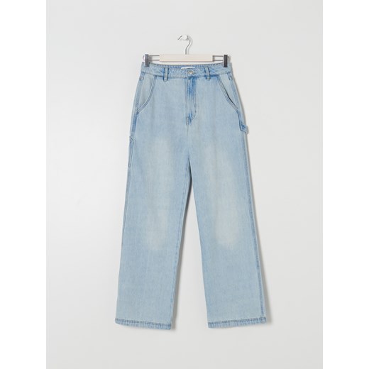 Sinsay - Jeansy wide leg high waist - Niebieski Sinsay 32 Sinsay