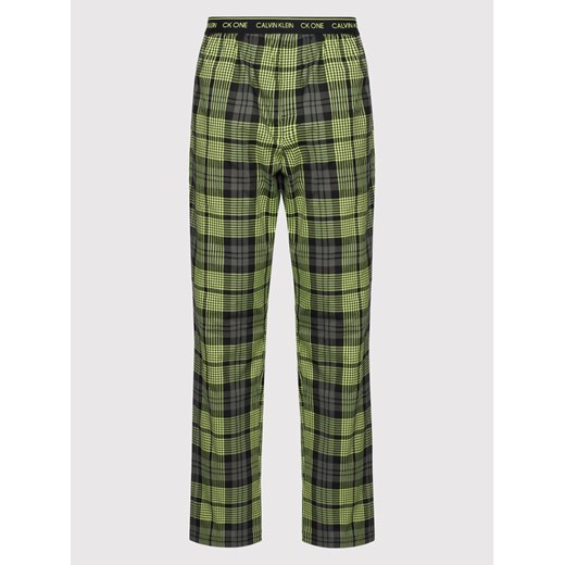 Calvin Klein Underwear Spodnie piżamowe 000NM1869E Zielony Regular Fit Calvin Klein Underwear S okazja MODIVO