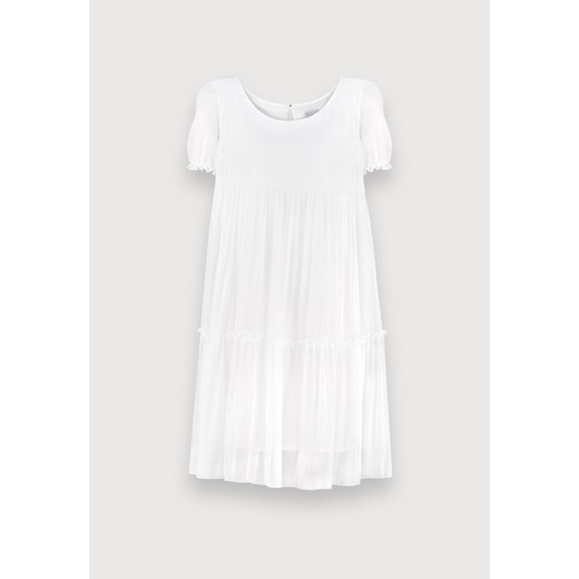Luźna biała sukienka z kreszowanej tkaniny Molton XL Molton