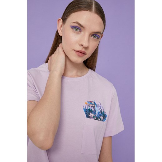T-shirt damski by Alek Morawski różowy Medicine S wearmedicine