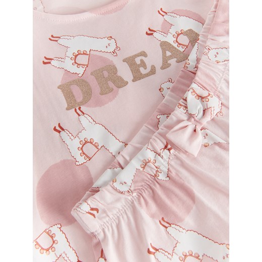 Reserved - Dwuczęściowa piżama w lamy - Różowy Reserved 134/140 Reserved