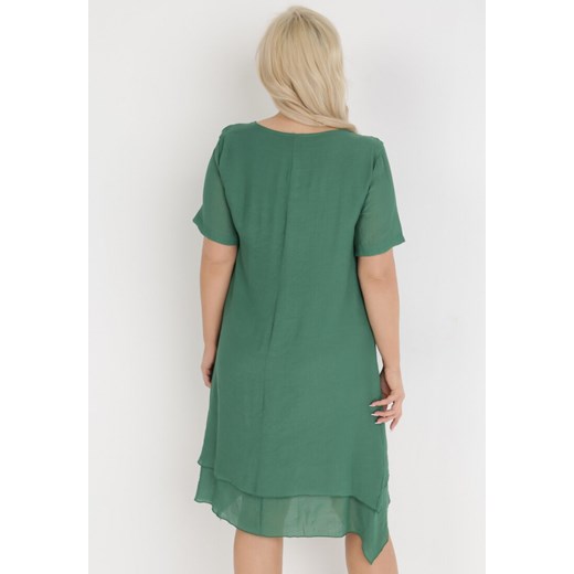 Zielona Sukienka Hekile 3XL Born2be Odzież promocyjna cena