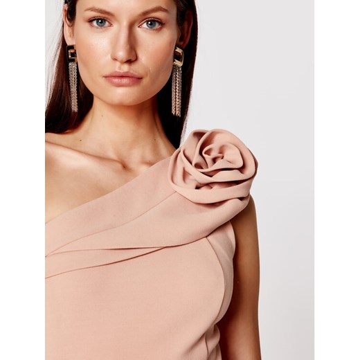 Babylon Sukienka koktajlowa N_MF5012 Różowy Slim Fit XL okazja MODIVO