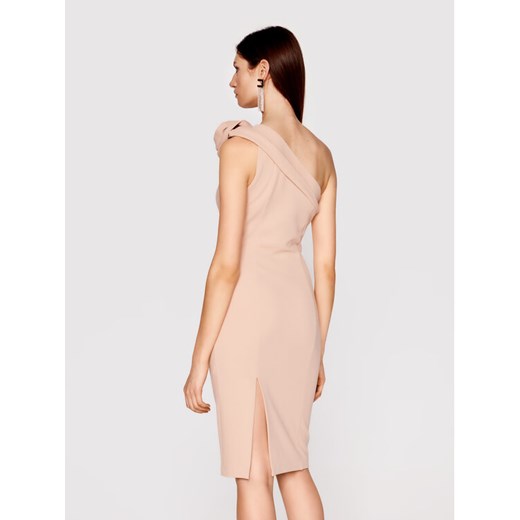 Babylon Sukienka koktajlowa N_MF5012 Różowy Slim Fit XL okazja MODIVO