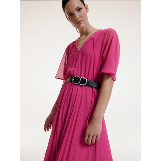 Reserved - Plisowana sukienka - Różowy Reserved M Reserved