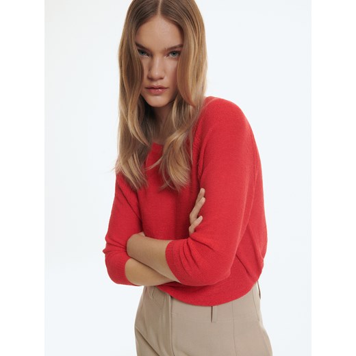 Reserved - Dzianinowy sweter - Czerwony Reserved M Reserved